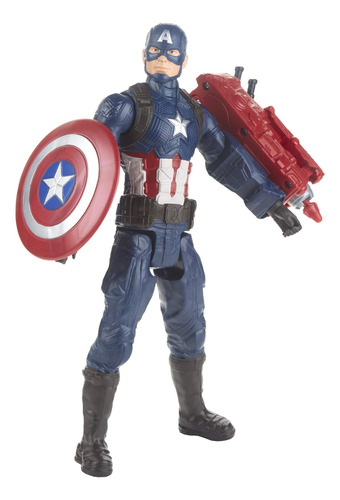 Boneco De Ação Avengers Marvel Endgame Titan Hero Captain Am
