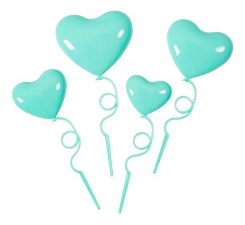 4 Paquete De 2-6 Adornos De Amor 3d Con Forma De 4 Piezas