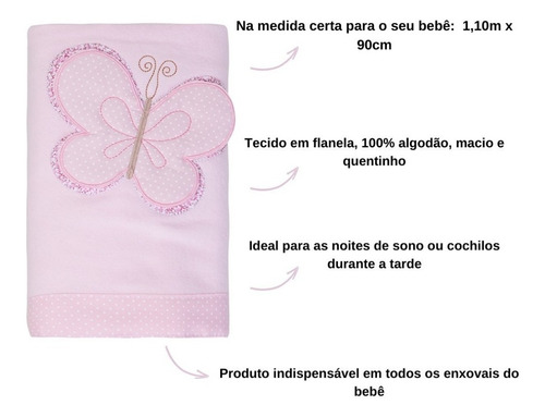 Imagem 3 de 5 de Coberta Para Bebê Manta Menino Menina Soft Envio Imediato
