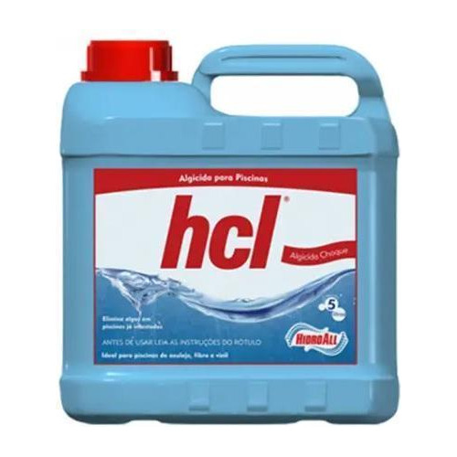 Kit 2 Algicida Choque Hcl Hidroall 5 Litros