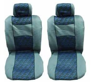 Cubre Asiento Auto Delantero Pick-up Gris/azul