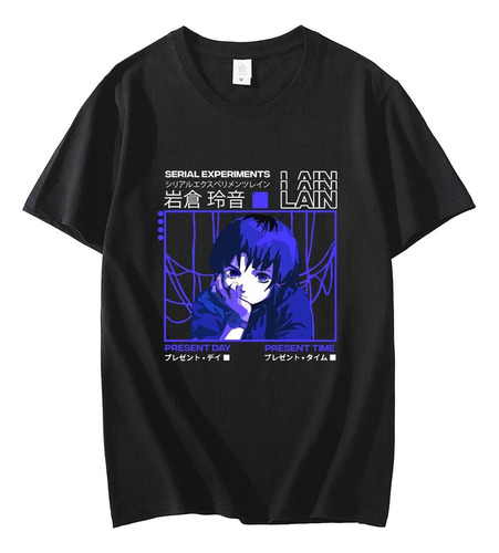 Hkm Serial Experiments Lain Polera Oversize Polera De