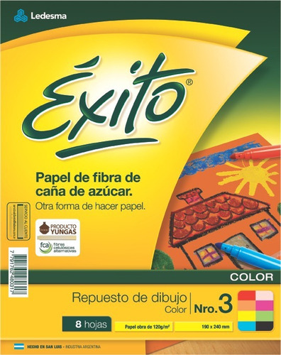 Éxito 4896 Repuesto Dibujo N°3 Color X6 Hojas