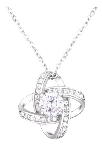 Collar Gargantilla Flor Diamantes Elegante Colgante Plata925