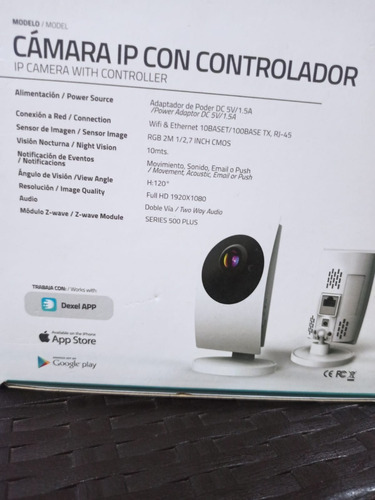 Camara De Seguridad Smart Ip Hd Con Controlador