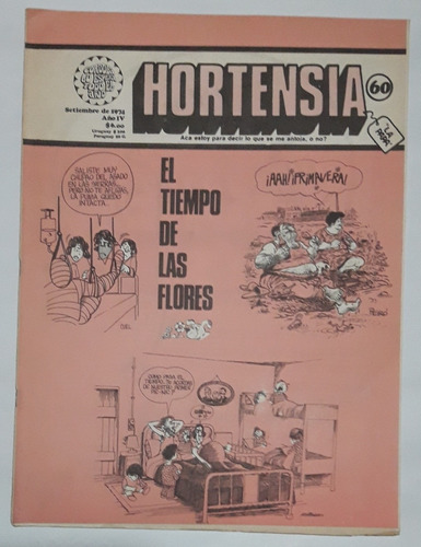 Revista Hortensia #60 Setiembre 1974