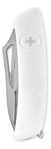 Navaja Swiza Allmatt Single Hand Sh04 R, 12 Funciones Color Blanco