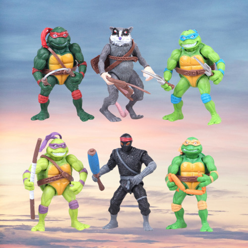 Figura De Juguete Teenage Mutant Ninja Turtles, 6 Piezas