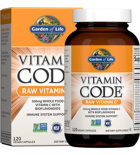 Garden Of Life Vitamin Code C 120 Capsulas Sabor Futas