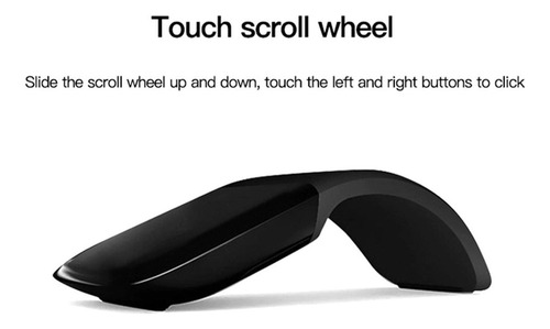 2.4g Wireless Touch Mouse Silent Click Mini Curved Folding