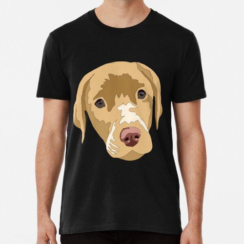 Remera Copia Del Cachorro Labrador Amarillo Algodon Premium