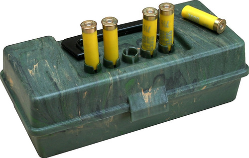 Caja Porta Cartuchos Para 20 Mtm Case Gard 50 Tiros Camo