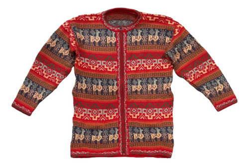 Sweater Campera Pullover Lana Alpaca Llama Talle L Unisex