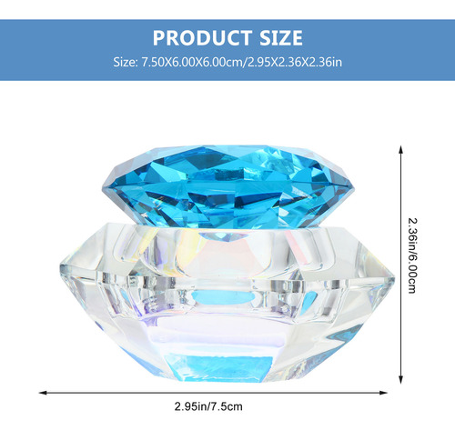 Polvo Líquido Para Manicura Nail Crystal Cup Con Tapa, 1 Uni