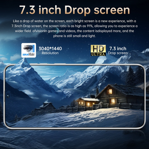 Smartphone Teléfonos Inteligentes 16 Gb+1024 Gb 7.3 Pulgadas 5g Android 14 Wifi Sim Bluetooth