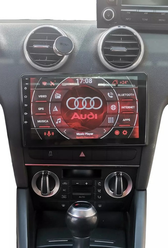 Autoestéreo Android 9' Audi A3 03-12 2gb+32gb Ampli+gps+cam