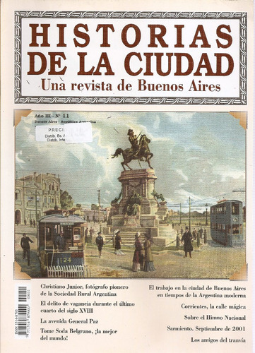 Revista Historias De La Ciudad Nº 11 Septiembre 2001 