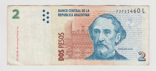 Billete Argentina 2 Pesos 2014 (c85)