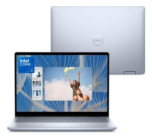 Notebook 2 Em 1 Dell Inspiron 2in1-i1300-m30 14 Fhd+ Touch Prata gelo