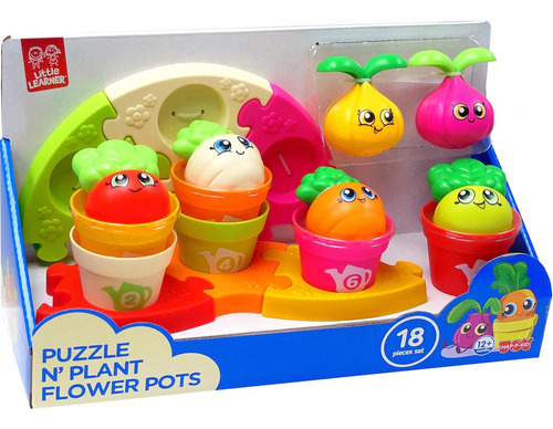 Apilable Encastre Asociacion Didactico Plantas Macetas Bebe Color Multicolor