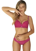 Comprar Conjunto Kaury Microfibra Puntilla Soft Push Up Y Less 4030