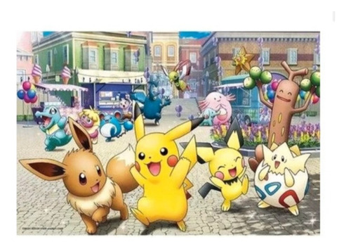 Rompecabezas Pokemon 1000 Piezas Pikachu Eevee