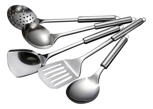 Cuchara De Cocina De Acero, Colador, Espátula, Utensilio De