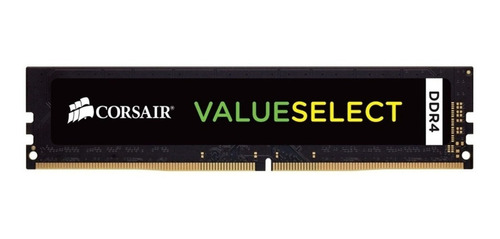 Imagen 1 de 2 de Memoria RAM Value Select color negro  16GB 1 Corsair CMV16GX4M1A2666C18