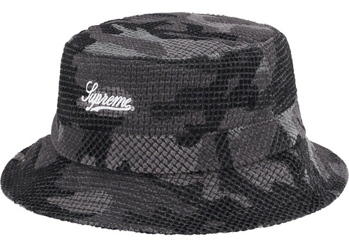 Gorro Supreme Camo Grid Velvet Crusher Bucket Hat Original