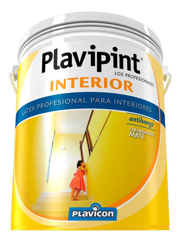 Látex Plavipint Interior Profesional Antihongo Mateblanco 4l