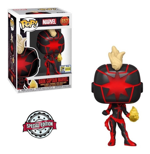 Funko Pop - Marvel - Dark Captain Marvel [ Sdcc 2020