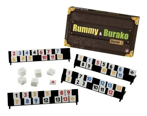 Imagen 2 de 6 de Juego De Mesa Ruibal Rummy Burako Viajero + 8 Años