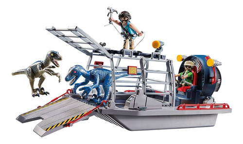 Playmobil Dinos 9433 Hidrodeslizador Con Jaula Para Raptor 67