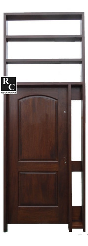 Imagen 4 de 10 de Puerta Exterior Madera 45 Mm, Acople Lateral Mod.e2608 Recta