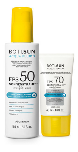 Kit Boti.sun: Protetor Solar Fps 50 180ml + Protetor Facial