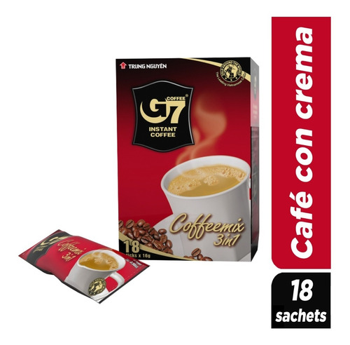 Café Con Crema Sin Lactosa Y Azúcar G7 Coffee - Trung Nguyen