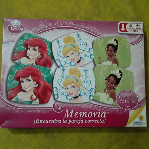 Memoria Princesas Disney 72pzs