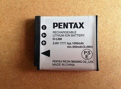 Nueva Genuina Original Pentax D-li68 Batería Para Opito Q7 Q