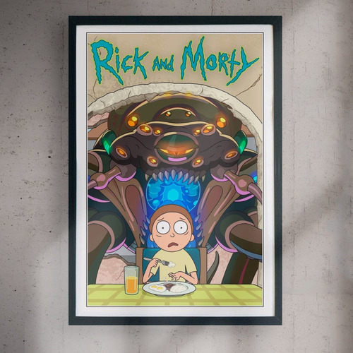 Cuadro 60x40 Series - Rick And Morty - Poster  Alternativo