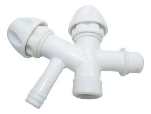 Canilla doble para lavarropas plastico new arrivals