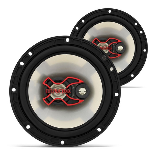 Auto Falante Triaxial Bravox 6 B3x60x 100w Rms Par