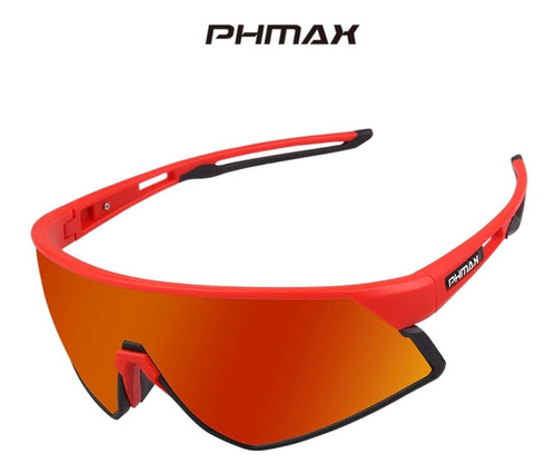 Lentes Polarizados Para Deportes Phmax 3 Micas Red Black