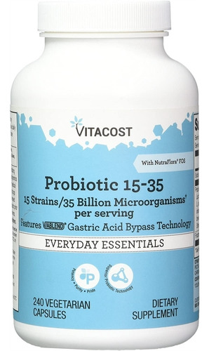 Suplementos Vitacost Probiotico 15  35 240 Cápsulas