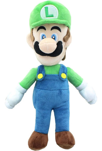 Peluche Luigi 10 Pulgadas Multicolor De Super Mario