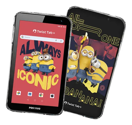 Positivo Twist Tab Minions+ 2GB RAM + 64GB Armazenamento, Tela de...
