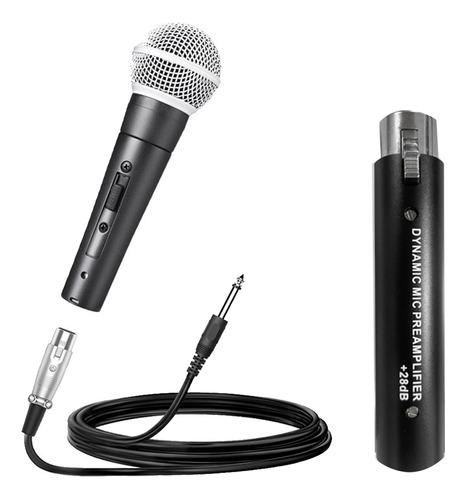 Para Preamplificador De Micrófono Dinámico Dm1+micrófono Sm5