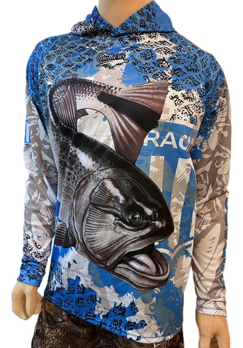 Remera De Pesca Fan Racing Cantheris Orig Sec Rap Uv 50+