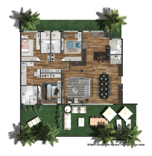 Imagem 15 de 28 de Apartamento Com 3 Dormitórios À Venda Com 282.84m² Por R$ 2.035.000,00 No Bairro Juvevê - Curitiba / Pr - M2ju-eteg103