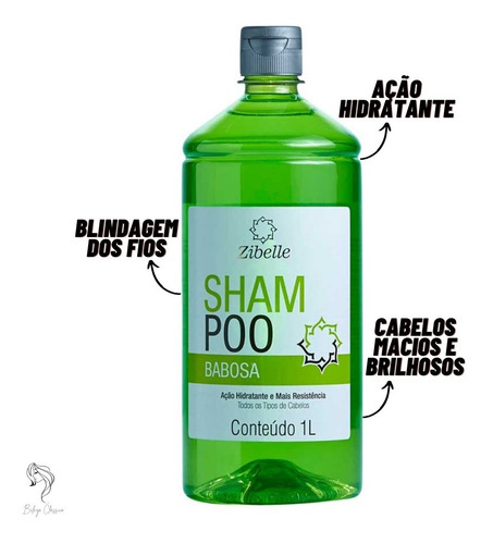 Kit Shampoo + Condi Babosa 1l Zibelle Maciez E Suavidade