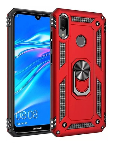 Funda Uso Rudo Anillo Magnetico Para Huawei Honor